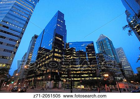 Stock Photography - Canada, Quebec, Montreal, McGill College Avenue,.. Fotosearch