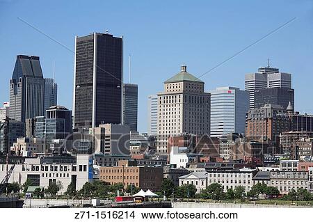 Canada, Quebec, Montreal, skyline View Large Photo Image Picture - Canada, Quebec, Montreal, skyline. Fotosearch