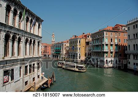 Canal Grande Sestiers di San Polo and di Cannaregio Venice, Veneto, Italy, Europe View Large Photo Image Stock Photo - Canal Grande Sestiers di San Polo and di Cannaregio Venice, Veneto, Italy, Europe. Fotosearch