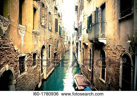 Stock Photograph - Canal in Venice, Italy. Fotosearch