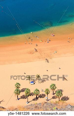 Canary Islands, Tenerife, Playa de Las Teresitas View Large Photo Image Stock Photograph - Canary Islands, Tenerife, Playa de Las Teresitas. Fotosearch