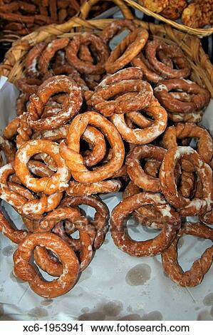Stock Image - Canary pastry artisan. Typical Spanish sweets. Fotosearch