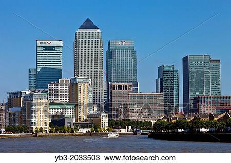Canary Wharf, Viewed From Shadwell, London, England. View Large Photo Image Stock Image - Canary Wharf, Viewed From Shadwell, London, England.. Fotosearch