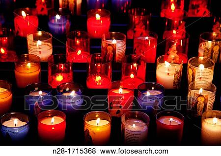 Candles in the Cathedral of Sarlat France. View Large Photo Image Stock Photo - Candles in the Cathedral of Sarlat France.. Fotosearch
