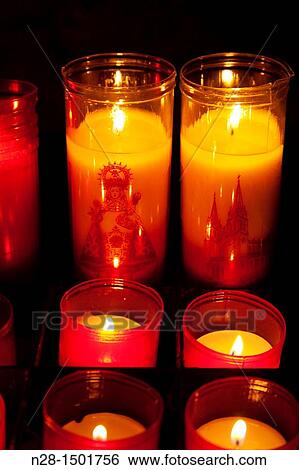 Candles, Santuario de Covadonga, Asturias, Spain. View Large Photo Image Stock Photograph - Candles, Santuario de Covadonga, Asturias, Spain.. Fotosearch