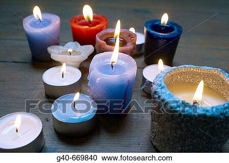 Stock Image - Candles. Fotosearch