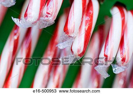 Stock Image - candy canes. Fotosearch