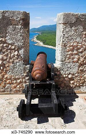 Cannon, Castillo del Morro, San Pedro de la Roca, Morro Castle, Santiago Bay, Santiago de Cuba, Cuba View Large Photo Image Stock Image - Cannon, Castillo del Morro, San Pedro de la Roca, Morro Castle, Santiago Bay, Santiago de Cuba, Cuba. Fotosearch
