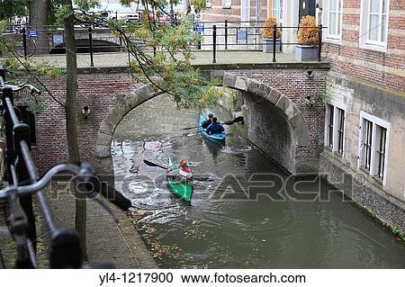 Canoe in the canal, Utrecht, Netherlands View Large Photo Image Stock Image - Canoe in the canal, Utrecht, Netherlands. Fotosearch
