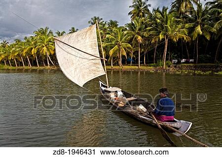 canoe in tiurur. india. View Large Photo Image Stock Image - canoe in tiurur. india.. Fotosearch