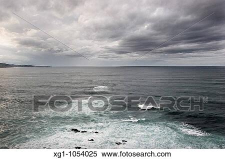 Cantabrian Sea from Lighthouse Busto, Asturias, Spain View Large Photo Image Stock Photography - Cantabrian Sea from Lighthouse Busto, Asturias, Spain. Fotosearch
