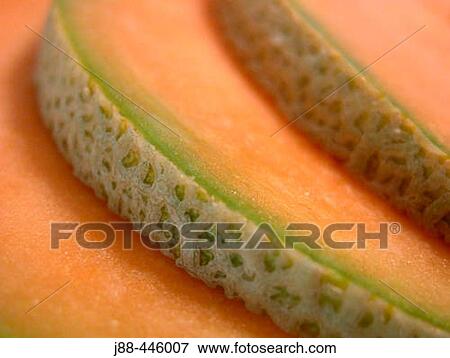 Cantaloupe slices View Large Photo Image Stock Photo - Cantaloupe slices. Fotosearch