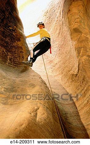 Canyoneering. Zion NP. Utah. USA View Large Photo Image Stock Image - Canyoneering. Zion NP. Utah. USA. Fotosearch