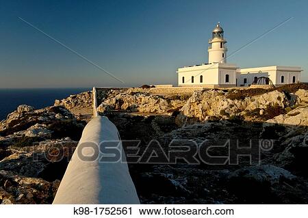 Cape of Cavalleria Lighthouse, year 1857, It Mercadal, Menorca Balearic Islands Spain View Large Photo Image Stock Image - Cape of Cavalleria Lighthouse, year 1857, It Mercadal, Menorca Balearic Islands Spain. Fotosearch