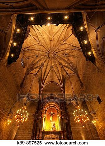 Capilla de Lepanto. Catedral. Barcelona. Catalunya. Spain View Large Photo Image Stock Photography - Capilla de Lepanto. Catedral. Barcelona. Catalunya. Spain. Fotosearch
