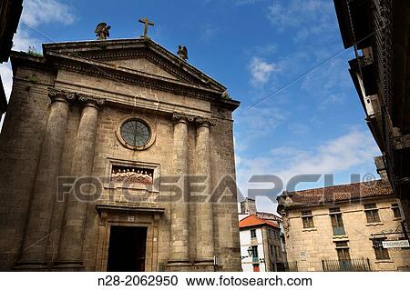 Capilla de? nimas church, Santiago de Compostela, Way of St James, A Corua province, Galicia, Spain View Large Photo Image Stock Image - Capilla de? nimas church, Santiago de Compostela, Way of St James, A Corua province, Galicia, Spain. Fotosearch