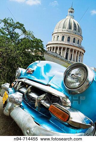 Capitol building and old car, Havana. Cuba View Large Photo Image Stock Photography - Capitol building and old car, Havana. Cuba. Fotosearch