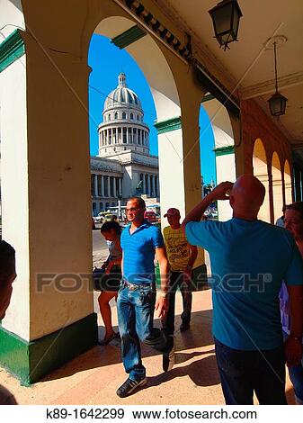 Capitolio Old Havana Cuba View Large Photo Image Stock Photo - Capitolio Old Havana Cuba. Fotosearch