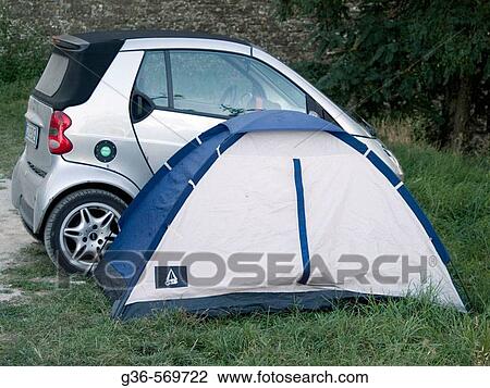 Car camper in Cortona, Italy. View Large Photo Image Stock Image - Car camper in Cortona, Italy.. Fotosearch