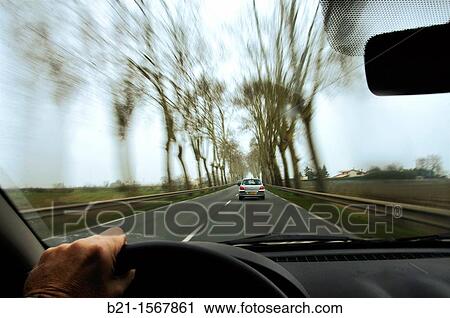 Car driving, speed on a highway View Large Photo Image Stock Image - Car driving, speed on a highway. Fotosearch