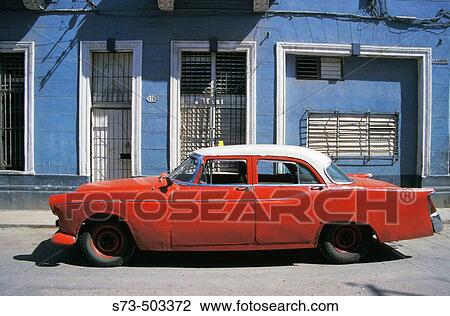 Stock Image - Car in Havana. Cuba.. Fotosearch
