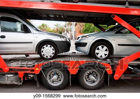 Car Transport Truck. View Large Photo Image Stock Photo - Car Transport Truck.. Fotosearch