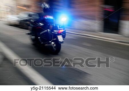 carabiniere on a motorbike in rome italy View Large Photo Image Picture - carabiniere on a motorbike in rome italy. Fotosearch