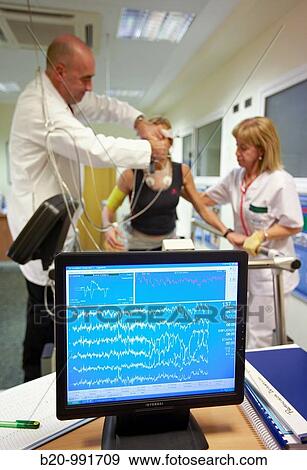 Cardiac stress test, sports medicine. Hospital Policlinica Gipuzkoa, San Sebastian, Donostia, Euskadi, Spain View Large Photo Image Stock Photo - Cardiac stress test, sports medicine. Hospital Policlinica Gipuzkoa, San Sebastian, Donostia, Euskadi, Spain. Fotosearch