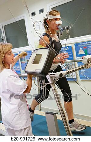 Cardiac stress test, sports medicine. Hospital Policlinica Gipuzkoa, San Sebastian, Donostia, Euskadi, Spain View Large Photo Image Stock Photograph - Cardiac stress test, sports medicine. Hospital Policlinica Gipuzkoa, San Sebastian, Donostia, Euskadi, Spain. Fotosearch