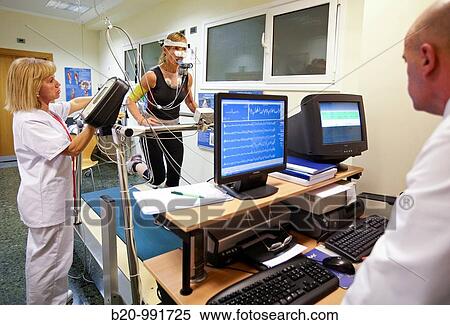 Cardiac stress test, sports medicine. Hospital Policlinica Gipuzkoa, San Sebastian, Donostia, Euskadi, Spain View Large Photo Image Stock Photography - Cardiac stress test, sports medicine. Hospital Policlinica Gipuzkoa, San Sebastian, Donostia, Euskadi, Spain. Fotosearch