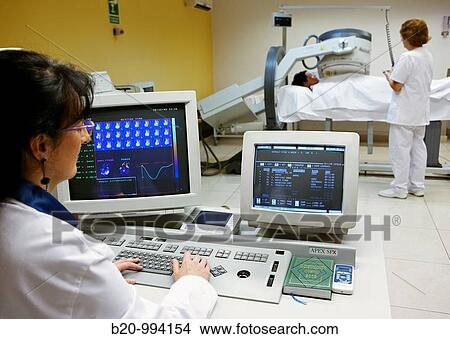 Cardiac ventriculography, nuclear medicine. Hospital Policlinica Gipuzkoa, San Sebastian, Donostia, Euskadi, Spain View Large Photo Image Picture - Cardiac ventriculography, nuclear medicine. Hospital Policlinica Gipuzkoa, San Sebastian, Donostia, Euskadi, Spain. Fotosearch
