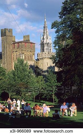Cardiff Castle Wales United Kingdom View Large Photo Image Stock Photo - Cardiff Castle Wales United Kingdom. Fotosearch