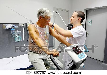 cardiology stress test, Myocardial perfusion scintigraphy in effort, Nuclear medicine, Onkologikoa Hospital, Oncology Institute, Case Center for prevention, diagnosis and treatment of cancer, Donostia, San Sebastian, Gipuzkoa, Basque Country, Spain View Large Photo Image Stock Photo - cardiology stress test, Myocardial perfusion scintigraphy in effort, Nuclear medicine, Onkologikoa Hospital, Oncology Institute, Case Center for prevention, diagnosis and treatment of cancer, Donostia, San Sebastian, Gipuzkoa, Basque Country, Spain. Fotosearch