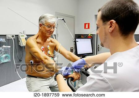 cardiology stress test, Myocardial perfusion scintigraphy in effort, Nuclear medicine, Onkologikoa Hospital, Oncology Institute, Case Center for prevention, diagnosis and treatment of cancer, Donostia, San Sebastian, Gipuzkoa, Basque Country, Spain View Large Photo Image Stock Photo - cardiology stress test, Myocardial perfusion scintigraphy in effort, Nuclear medicine, Onkologikoa Hospital, Oncology Institute, Case Center for prevention, diagnosis and treatment of cancer, Donostia, San Sebastian, Gipuzkoa, Basque Country, Spain. Fotosearch
