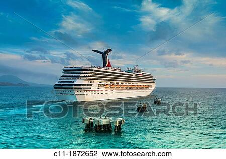 Caribbean, Saint Kitts and Nevis, Basseterre, Cruise ship View Large Photo Image Stock Image - Caribbean, Saint Kitts and Nevis, Basseterre, Cruise ship. Fotosearch