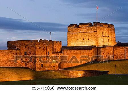 Carlisle, the Castle, curtain wall, De Ireby's Tower, 12th century, Lake District, Cumbria, UK View Large Photo Image Stock Image - Carlisle, the Castle, curtain wall, De Ireby's Tower, 12th century, Lake District, Cumbria, UK. Fotosearch