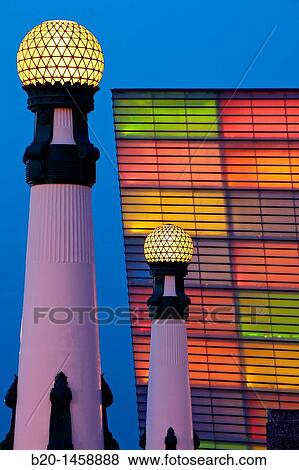Stock Photo - Carnival decorations, Kursaal, San Sebastian, Donostia, Gipuzkoa, Euskadi, Spain. Fotosearch