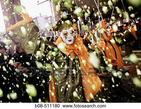 Stock Image - Carnival, Limoux, Languedoc, France. Fotosearch