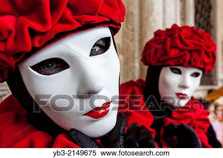 Carnival Revellers, St Mark's Square, Venice Carnival, Venice, Italy. View Large Photo Image Stock Photography - Carnival Revellers, St Mark's Square, Venice Carnival, Venice, Italy.. Fotosearch