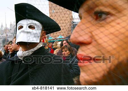 Stock Image - Carnival, Venice. Veneto, Italy. Fotosearch