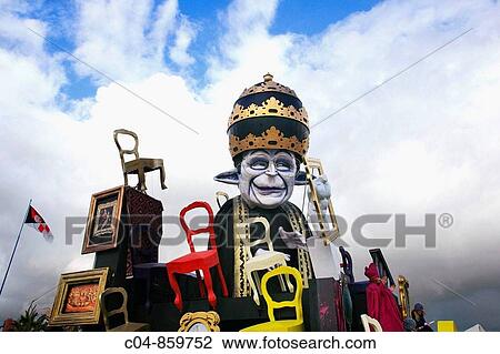 Stock Image - Carnival, Viareggio, Tuscany, Italy. Fotosearch