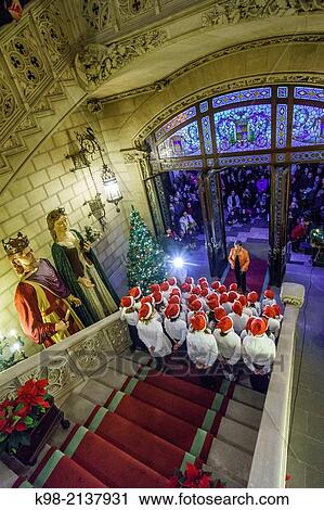 carol singing by the childrens choir of the Teatre Principal de Palma, Palau Reial, neogothic building of the nineteenth century, headquarters Consell Insular de Mallorca - Island Council of Majorca, Palma, Mallorca, Balearic Islands, Spain. View Large Photo Image Stock Image - carol singing by the childrens choir of the Teatre Principal de Palma, Palau Reial, neogothic building of the nineteenth century, headquarters Consell Insular de Mallorca - Island Council of Majorca, Palma, Mallorca, Balearic Islands, Spain.. Fotosearch
