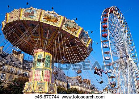 Picture - Carousel, Paris, France. Fotosearch
