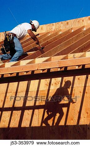 Carpenter and shadow. East Antelope, California. USA. View Large Photo Image Stock Photo - Carpenter and shadow. East Antelope, California. USA.. Fotosearch