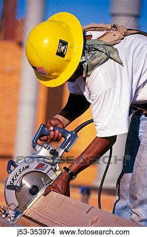Picture - Carpenter. East Antelope, California. USA.. Fotosearch
