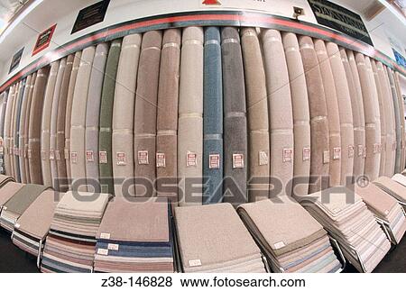 Carpet warehouse and store View Large Photo Image Stock Photo - Carpet warehouse and store. Fotosearch