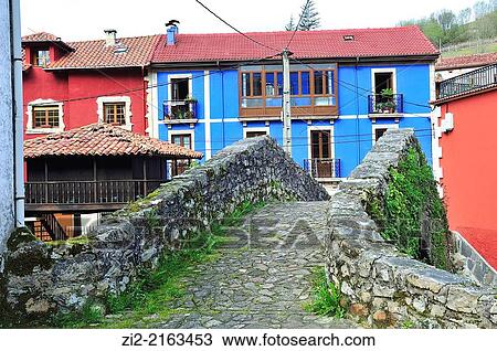 Stock Image - Carrea is a parish in Cabrales, Asturias, Spain. Fotosearch