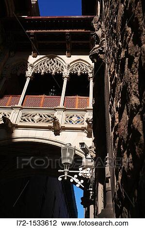 Carrer del Bisbe, Bisbe Irurita street, Gothic Quarter, Barcelona, Catalonia, Spain View Large Photo Image Stock Image - Carrer del Bisbe, Bisbe Irurita street, Gothic Quarter, Barcelona, Catalonia, Spain. Fotosearch