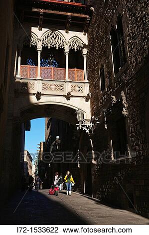 Carrer del Bisbe, Bisbe Irurita street, Gothic Quarter, Barcelona, Catalonia, Spain View Large Photo Image Stock Image - Carrer del Bisbe, Bisbe Irurita street, Gothic Quarter, Barcelona, Catalonia, Spain. Fotosearch