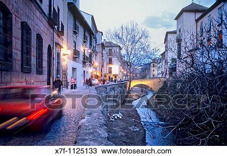 Carrera del Darro street Albaic? n quarter Granada, Andalucia, Spain View Large Photo Image Stock Image - Carrera del Darro street Albaic? n quarter Granada, Andalucia, Spain. Fotosearch